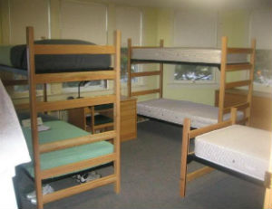 Dorm room bunks